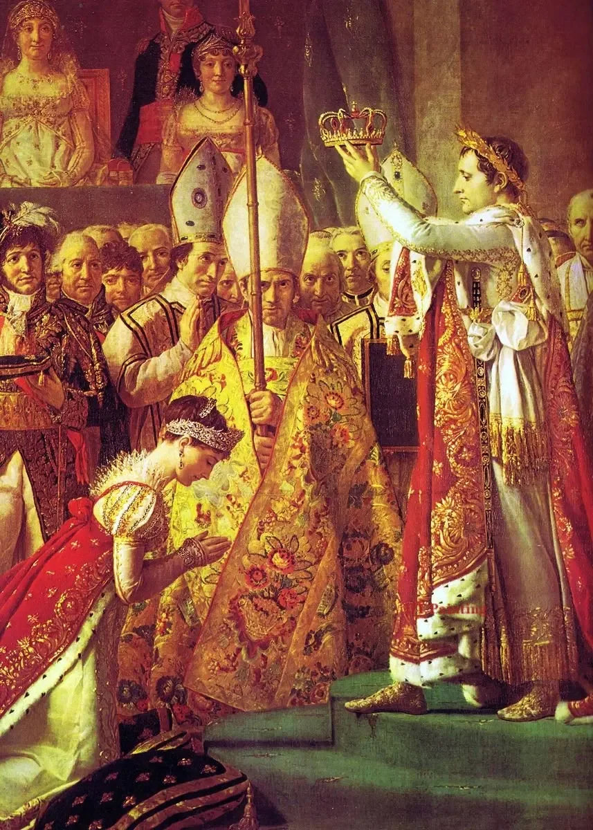 Vintage Classic Napoleon Bonaparte Coronation Wall Art, Canvas Print Poster, Suitable for, Home, Living Room, Office Decoration