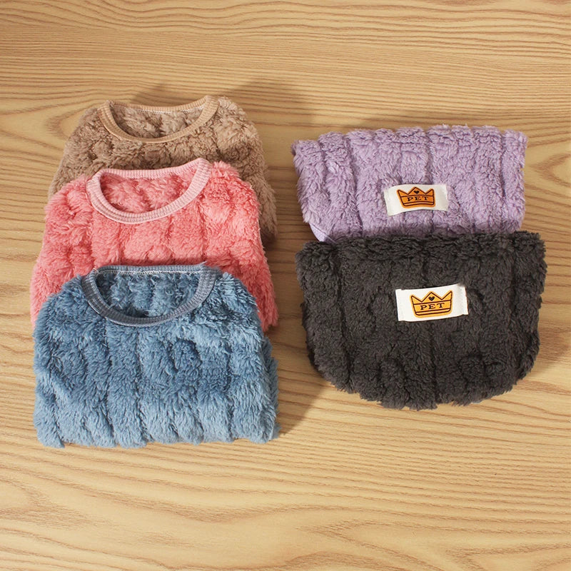 Dog Sweater for Small Dogs Winter Warm Solid Color Pet Sweater for Small Medium Dogs Dachshund Puppy Clothes Dog Supplies