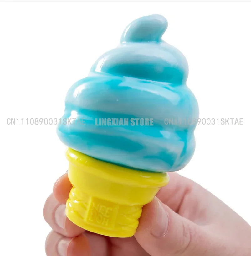 Ice Cream Shaped Decompression  Needoh Nice Cream Cone Surprise Stress Relief Squeeze Party Gifts Ornaments