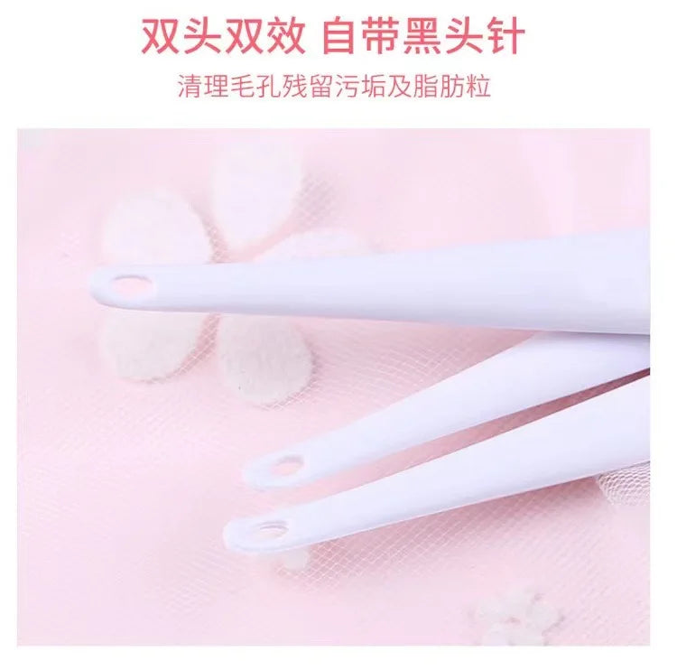 1/5PCS Beauty Skin Care Silicone Face Brush Exfoliating Facial Cleansing Scrub Nose Brush Blackhead Remove Double-Sided Brushes