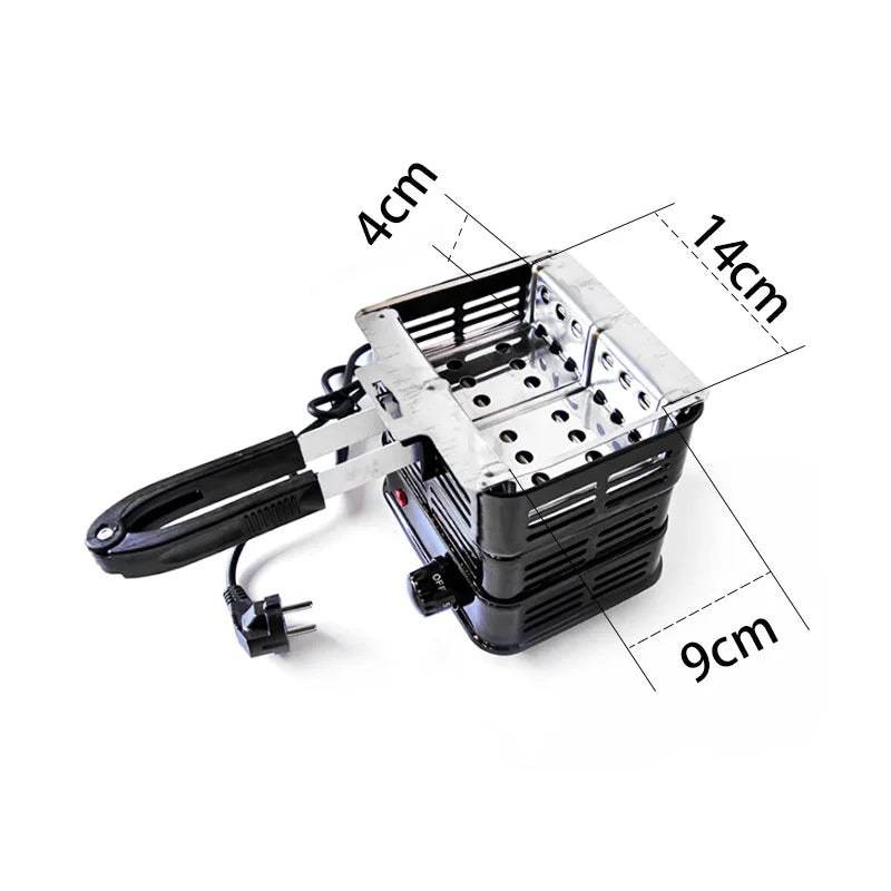 1000W Square Multipurpose Coal Burner Electric Charcoal Starter Shisha Hookah Stove with Detachable Handle Fast Burner