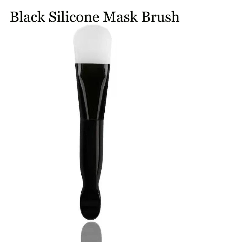 1PC Professional Double Ending Soft Bristle Silicone Wear-resistant Facial Flexible Mask Brush Skin Care Cleaning Beauty Tools