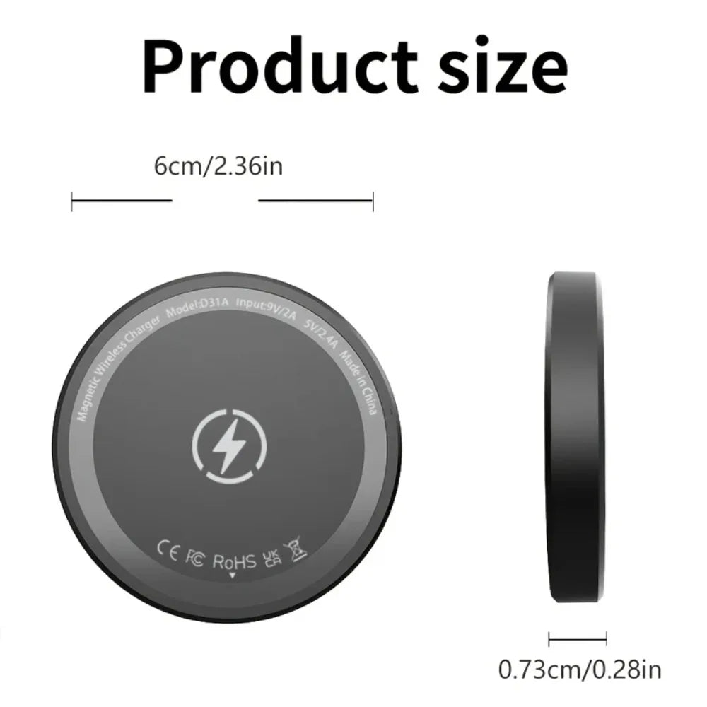 Magnetic Wireless Charger Pad Stand For Magsafe iPhone 17 16 Pro Max 15 14 13 12 Airpods 4 Pro 3/2 Magnet Fast Charging Station