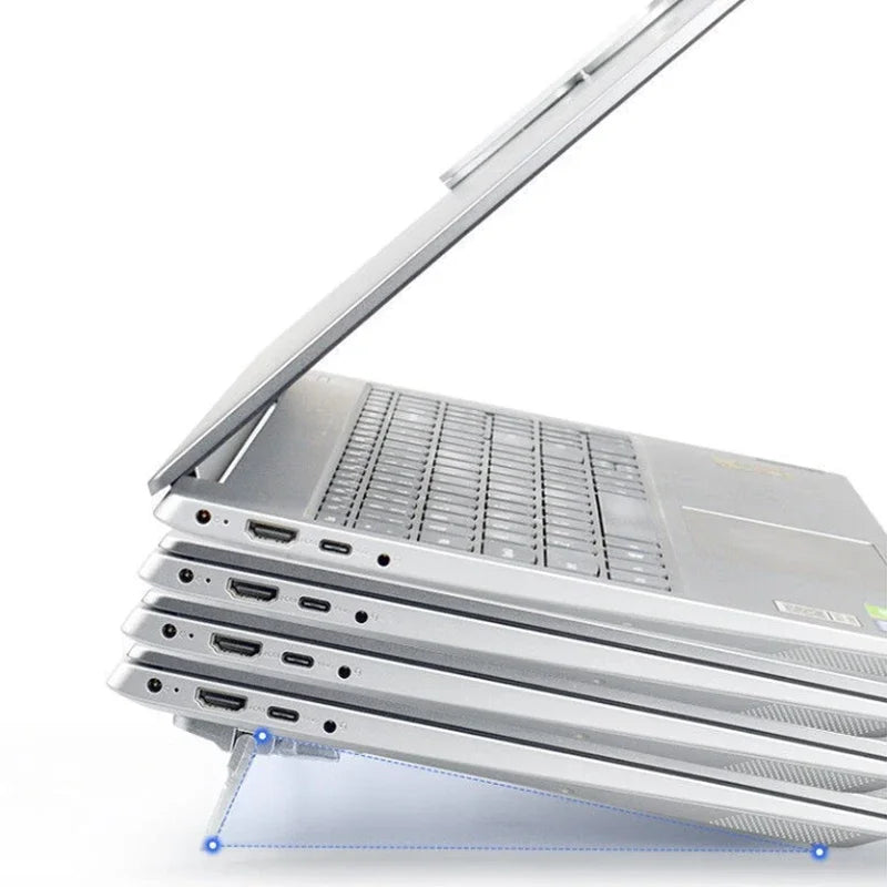 Set Foldable Laptop Stand Portable Notebook Support Holder Adjustable