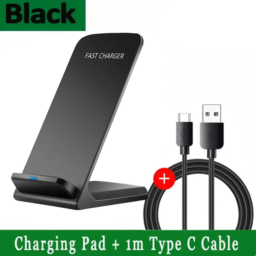 Wireless Charger Fast support for Samsung S24 S23 S22 21 Ultra Quick Charging Stand For iPhone17 16 15 14 13 12Pro Max Xiaomi 14