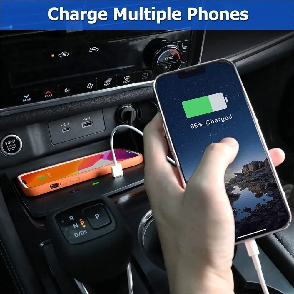 For Nissan Rogue T33 2021 2022 2023 2024 Car Wireless Charger Qi Car Mobile Phone Wireless Charging Pad Interior Accessories
