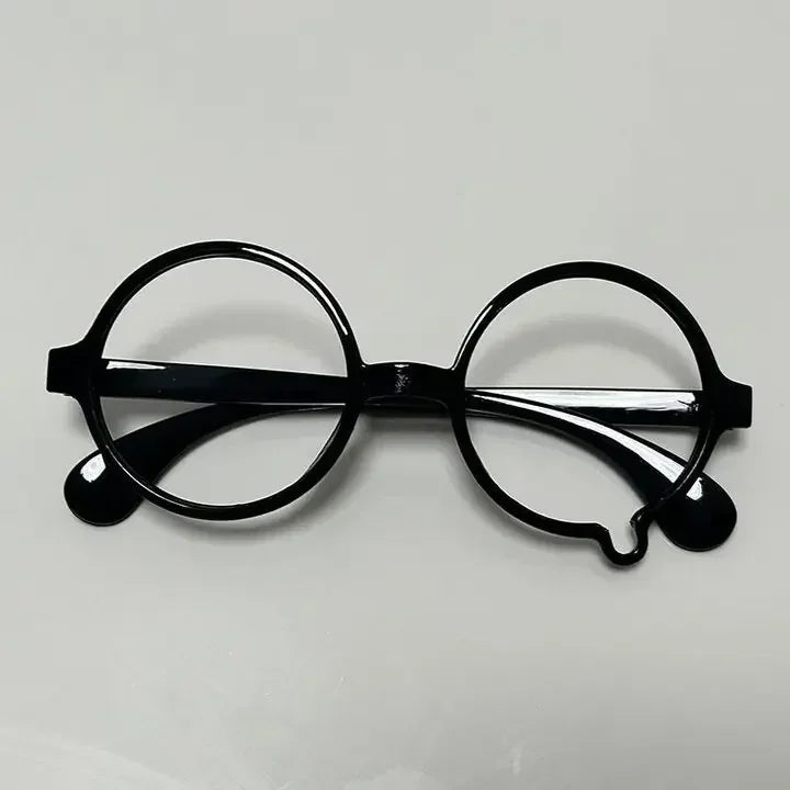 Y2K Anime Without lenses Glasses Dripping Tears Black Frame Unisex Retro Fashion Eyewear Cosplay Cute Accessories