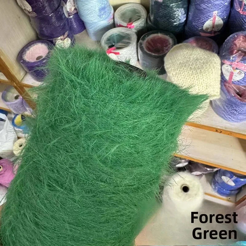 Long Hair  Fur Yarn 500g Simulation Smooth Soft Non Shedding Woolen Sweater Hat Yarn for Hand Knitting Winter Fashion