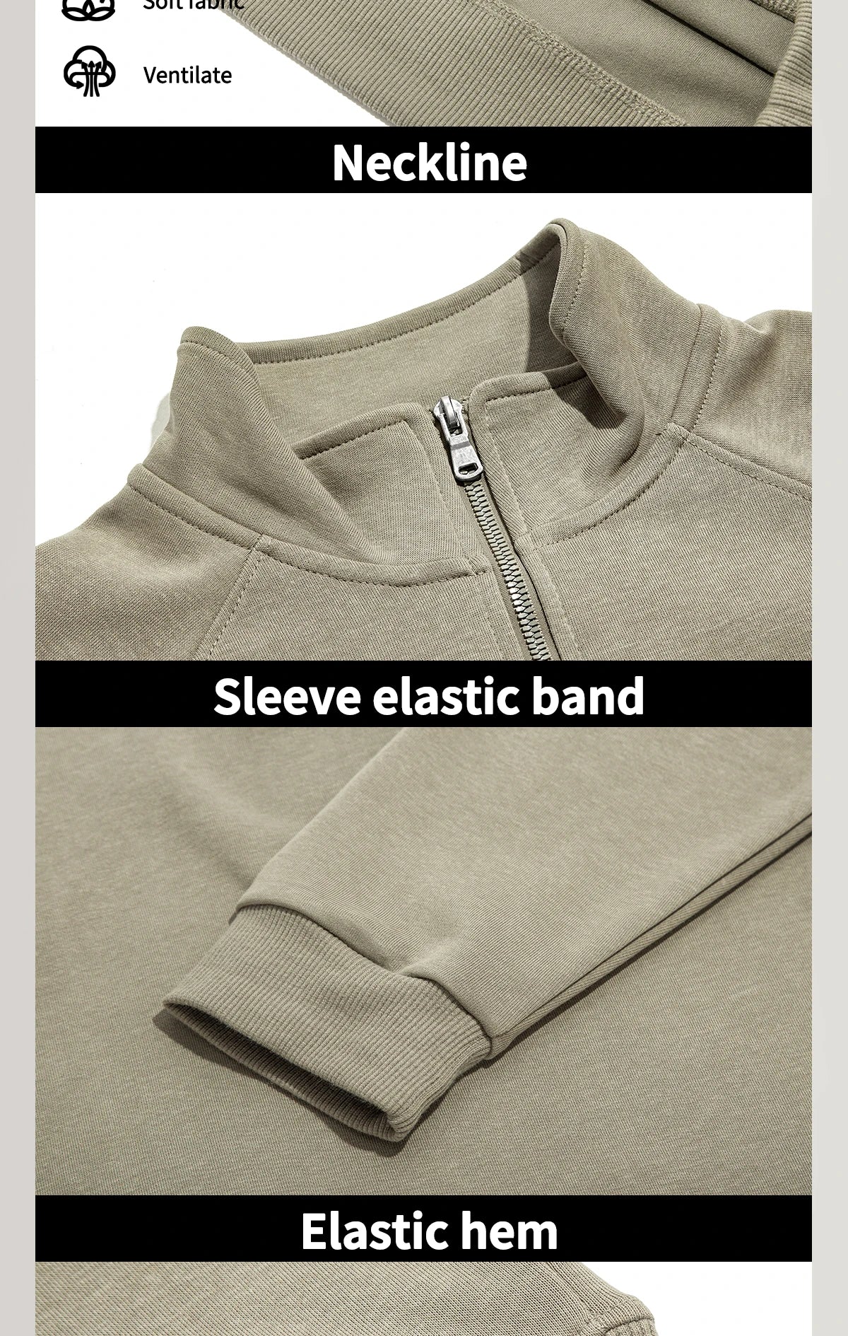 CHCH Men's Sweatshirt Autumn Fashion Long Sleeved Men's Sweatshirt Casual Half Zipper Design Classic Versatile Men's Pullover