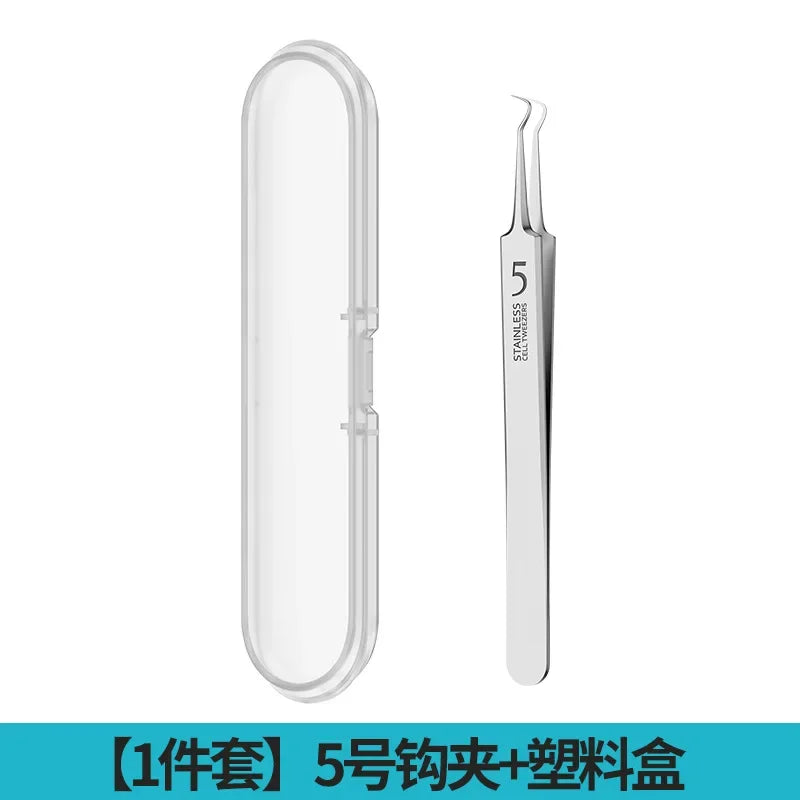 Acne Needle Blackhead Clip Remover Extraction Pore Black Head Clean Face Skin Care Cleansing Needle Blemish Removal Tool