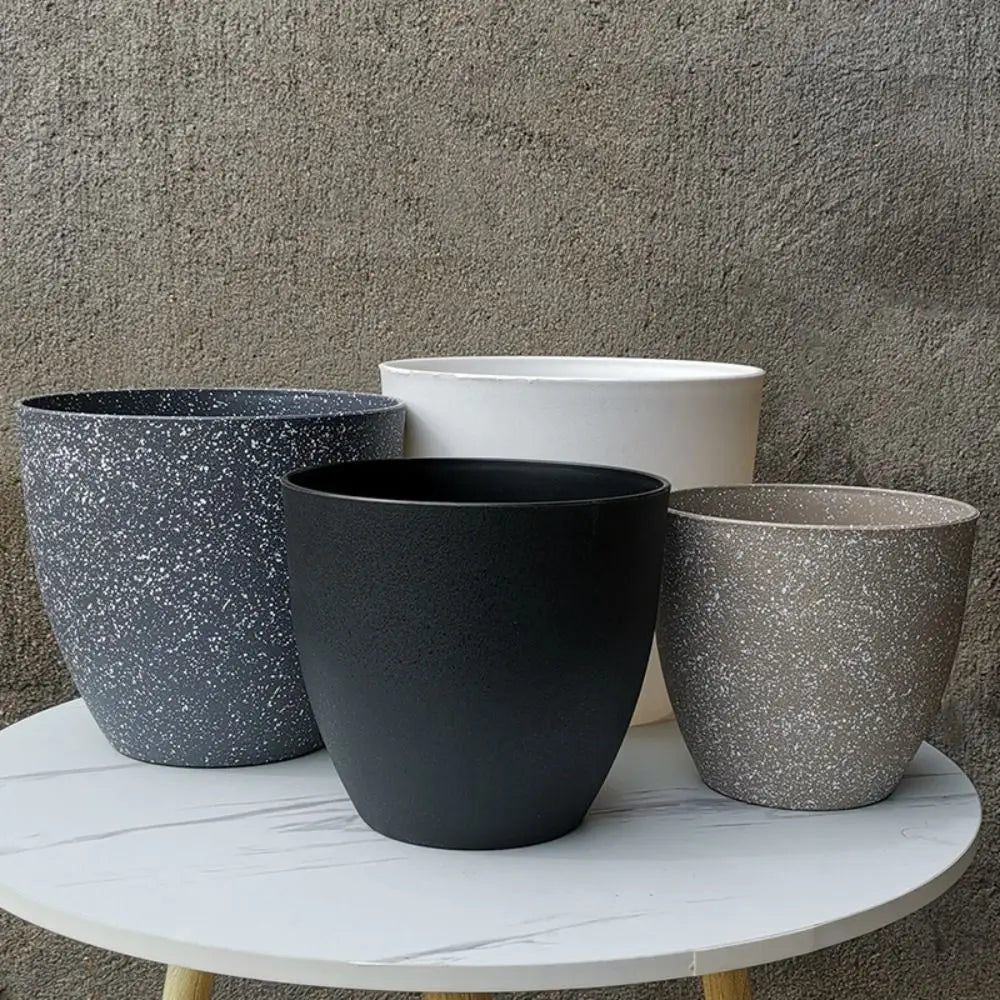 Frosted Stone-Style Bonsai Flowerpot