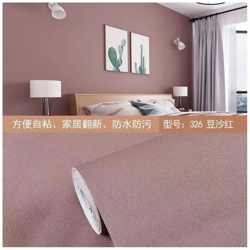 Matte PVC DIY Self Adhesive Decorable Film Vinyl Wall Stickers Kitchen Cabinets Bedroom Furniture Waterproof Oilproof Wallpapers