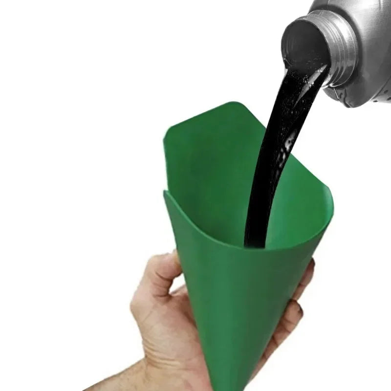Flexible Draining Tool Foldable Car Funnel Oil Guide Plate
