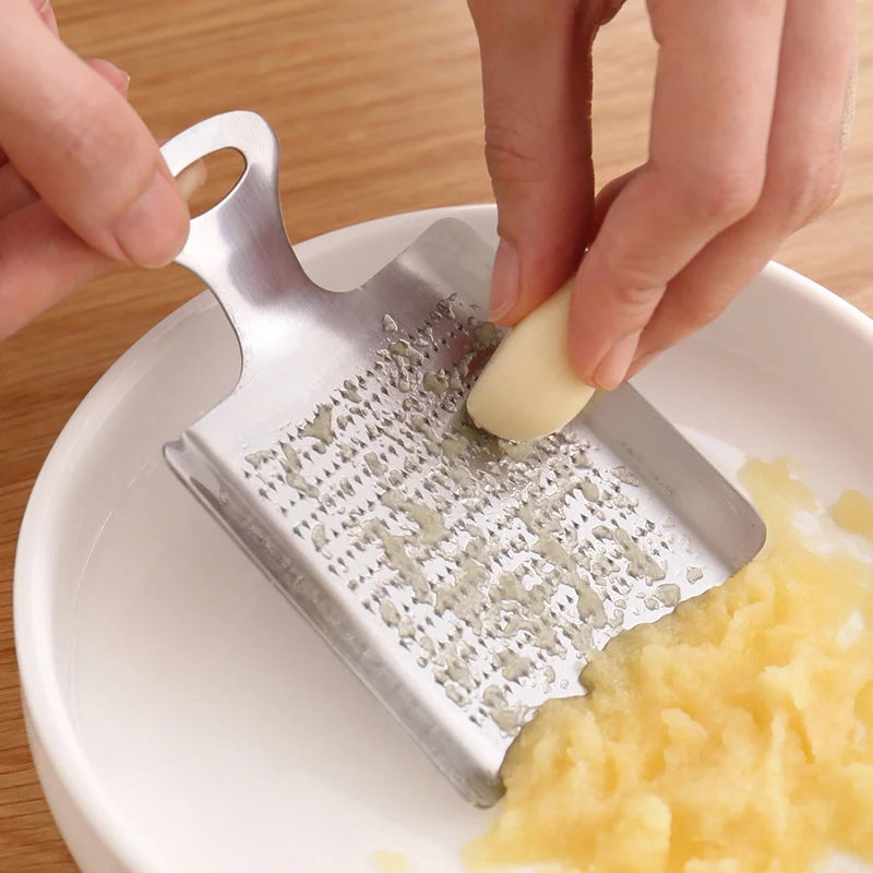 Stainless Steel Garlic Press Rocker Garlic Crusher Chopper Ginger