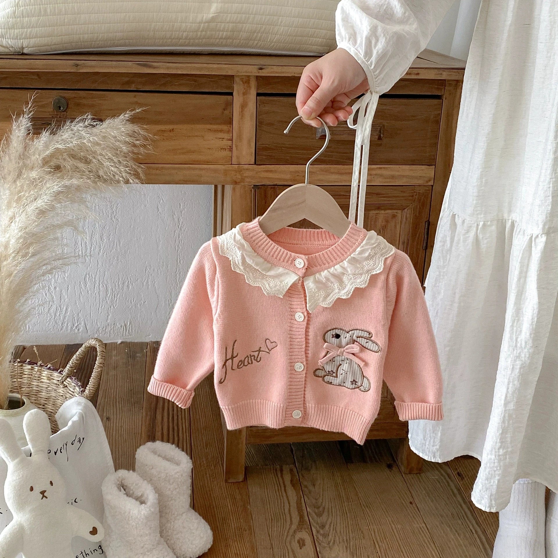 Autumn Baby Girls Hoodie Jacket Kids Sweater Long Sleeve Knitted Cardigan T-Shirt Children Tops Zipper Sweatshirt Child Coat