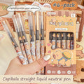 Cute Anime Capybara Straight Liquid Ballpoint Pen Neutral Pen