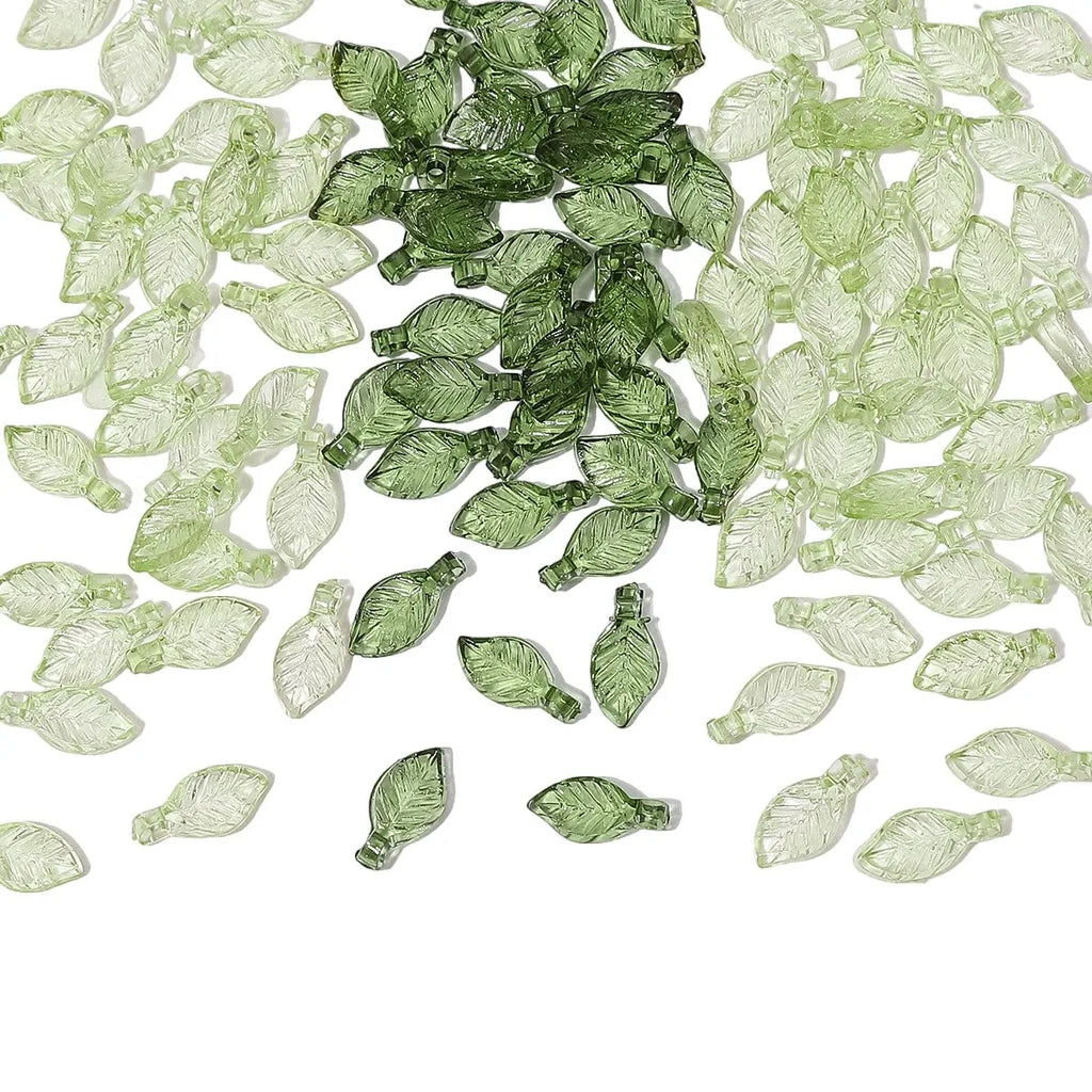 Acrylic Mini Small Tree Leaf Hand Beaded DIY Handmade
