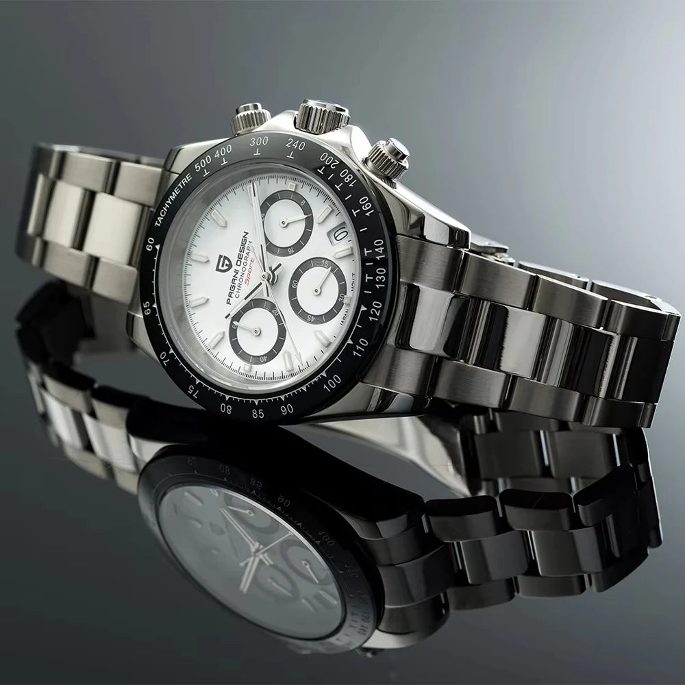 PAGANI DESIGN PD1644 Men's VK63 Quartz Chronograph Watch Sapphire