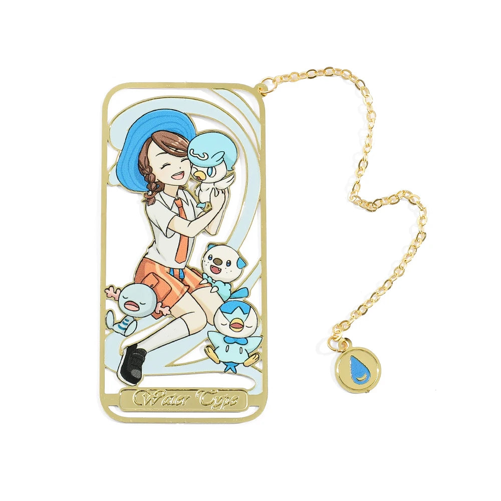 Cute Anime Pet Genie Book Mark Girl Fan Collection Metal Bookmarks Gift for Book Lover, Girl Book Accessories Reading Marker