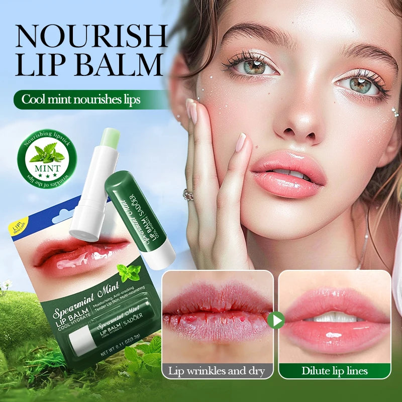 SADOER Moisturizing Lipstick Plump Lips Nourishing Hydrating Anti Wrinkles Lip Balm Lips Plumper Beauty Skin Care