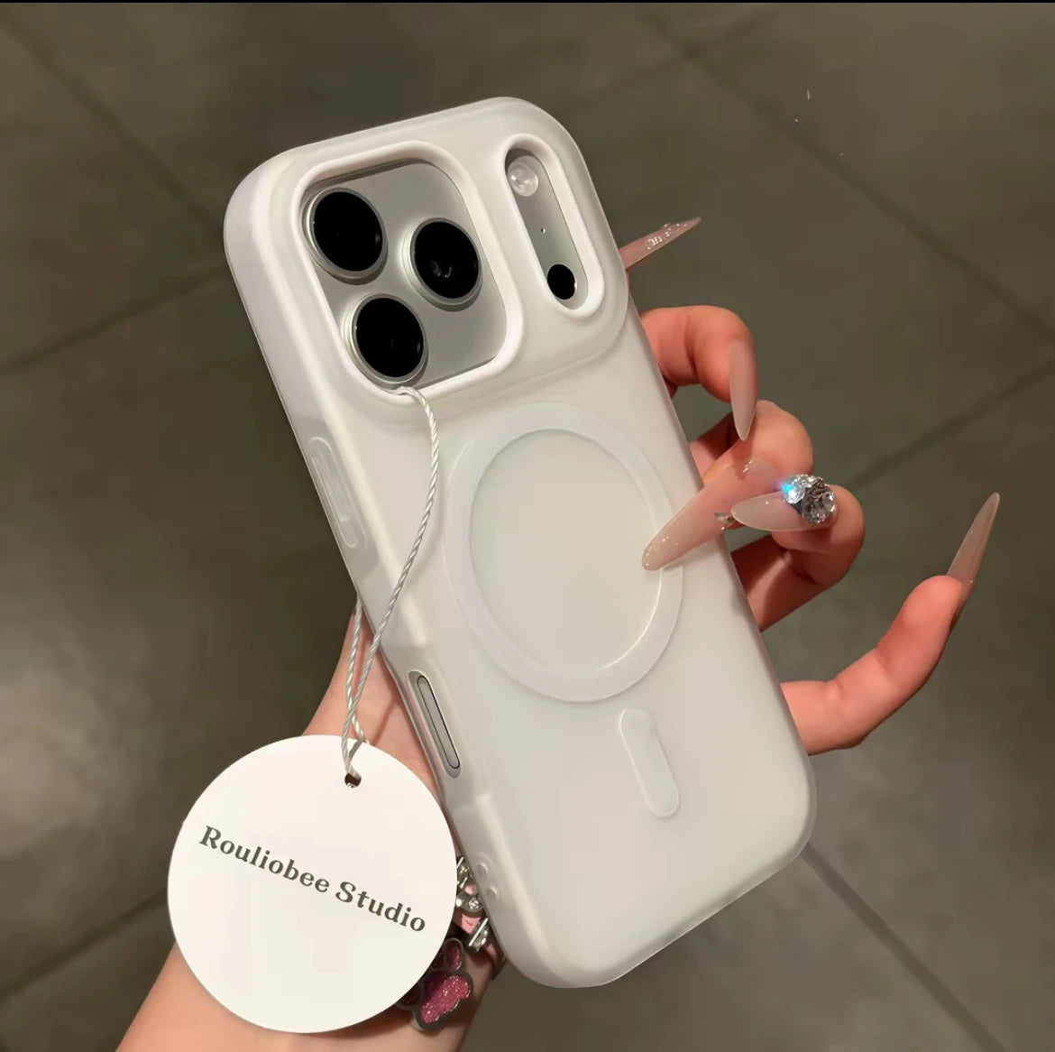 Candy Color 2 IN 1 For Magsafe Case For iPhone 17 Pro Max 16 15 14 13 12 11 Pro Air Magnet Wireless Charger Matte Cover Funda