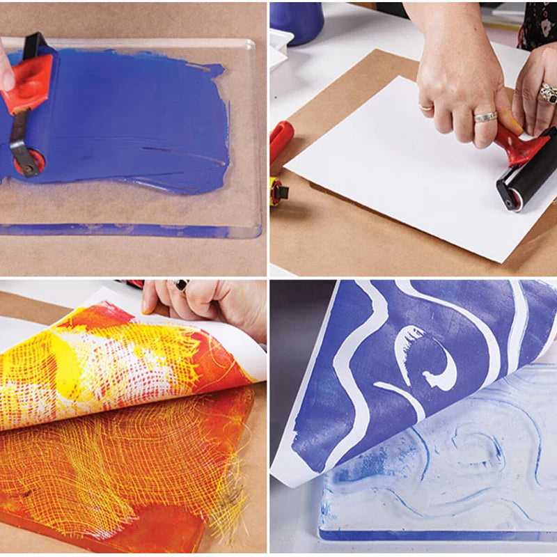 Big Size Printmaking on Paper Monoprinting Resin Clear Gelli Plate for Art & Craft  Gel Printing Plate Tools Fast Free Shipping