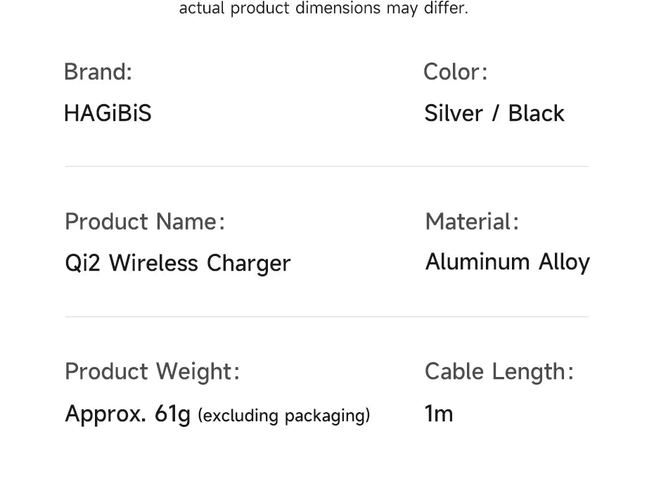 Hagibis Qi2.2 Magnetic Wireless Charger Dual-sided Magnetic 25W Fast Charging Pad for MagSafe iPhone 17/16/15/14 Pro Airpods Car
