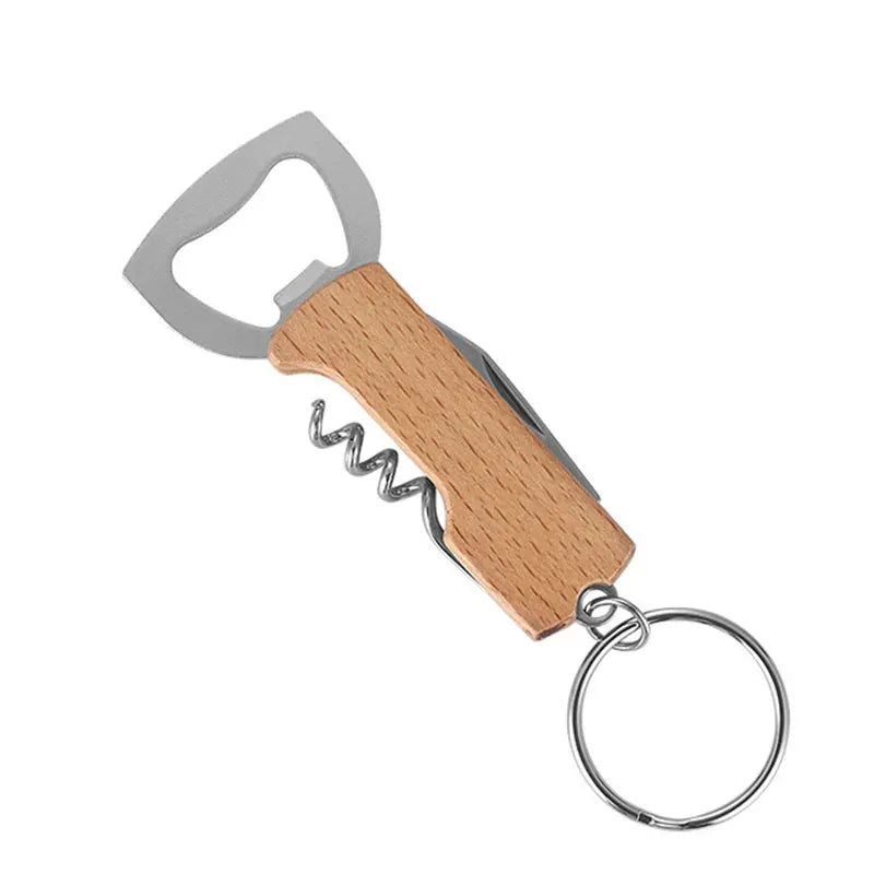 10Pcs Wooden Bottle Opener Home Supplies Beer Opener Kitchen Accesories Wine Opener Drink  Wedding Gifts For Guests