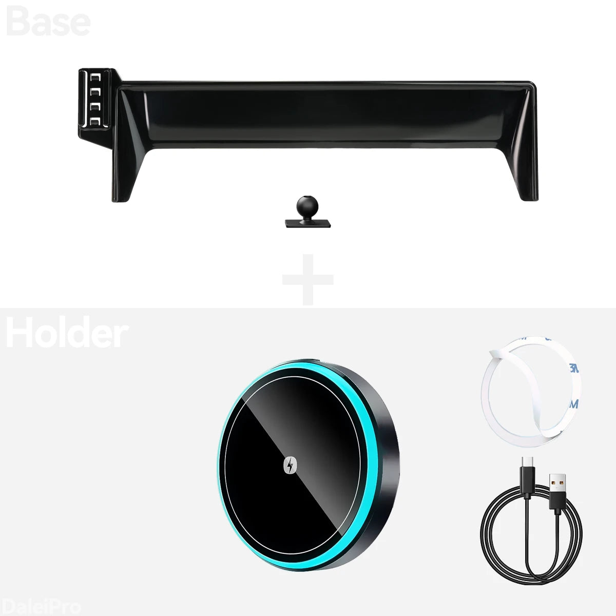 For 2024 2025 Leapmotor C10 Car Phone Holder Screen Fixed Clip Wireless Charger Phone Mount Qi Phone Charger Mounts Accessories