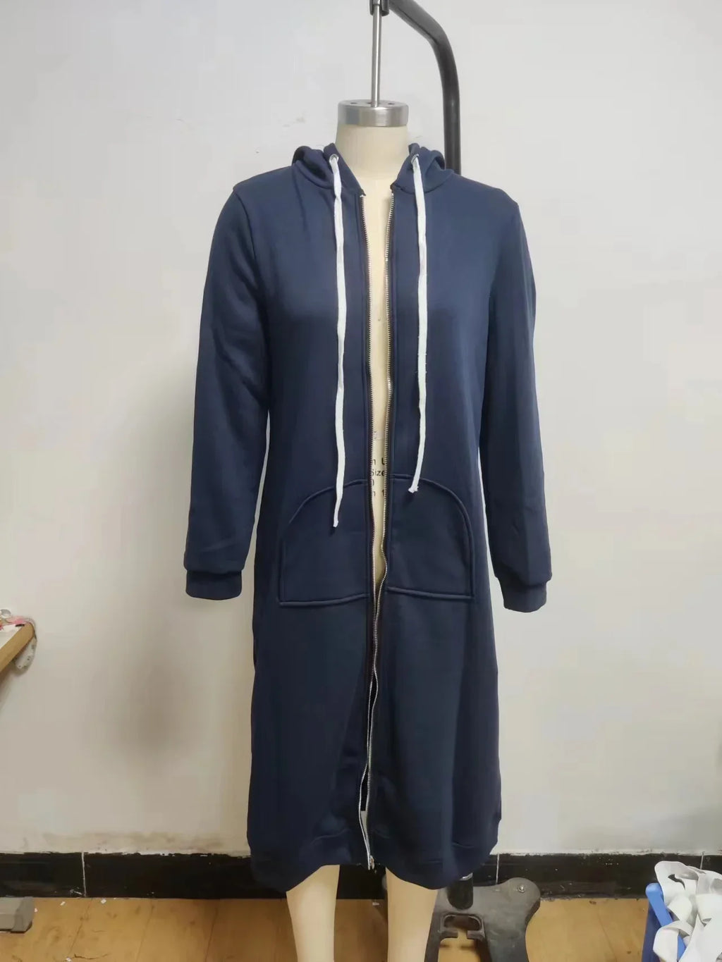 Autumn and Winter Hoodies for Women Casual Full Zip Up Hoodie Comfortable Womens Long Hoodies Fashion Sweatshirt with Pockets