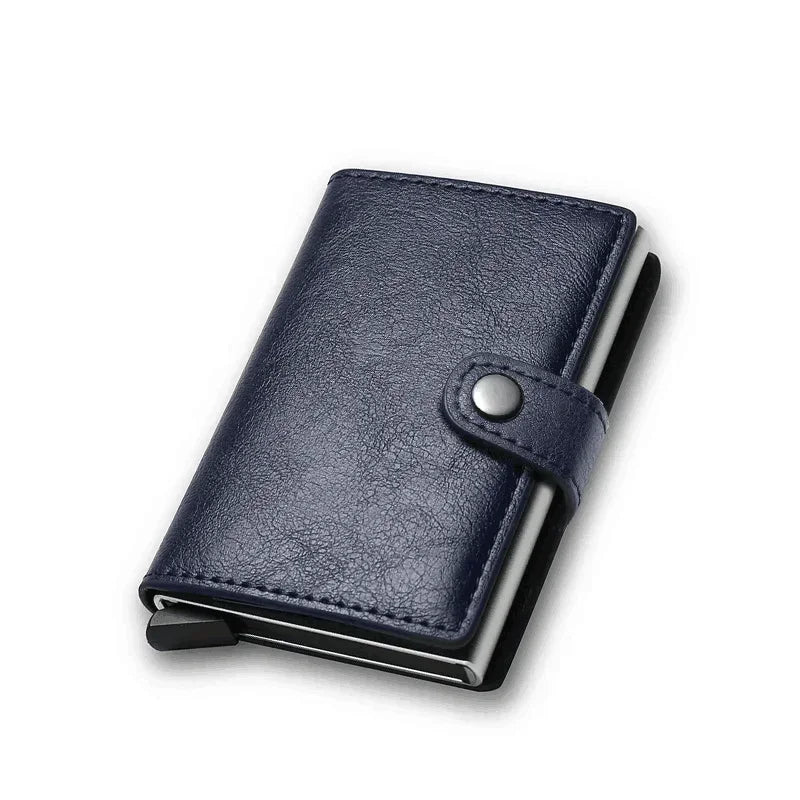 Rfid Carbon Fiber Credit Card Holder Wallet Money Bag Luxury Men Rfid Smart Metal Cardholder Case Slim Minimalist Wallet for Men
