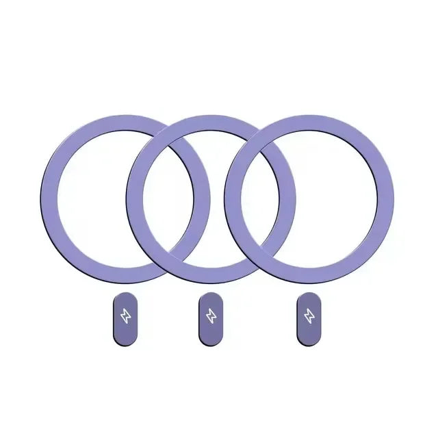 1-5Pcs Universal Metal Plate Ring for Magsafe Magnetic Wireless Charger Iron Sheet Sticker Car Phone Holder for IPhone 14 15 16