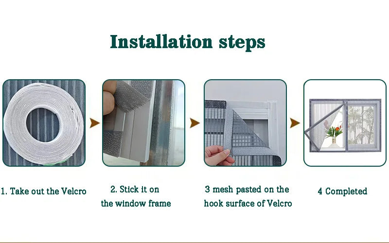 Anti cat scratch diamond mesh screen window, cat keeping seal window, no punching, self-adhesive mosquito proof pet mesh