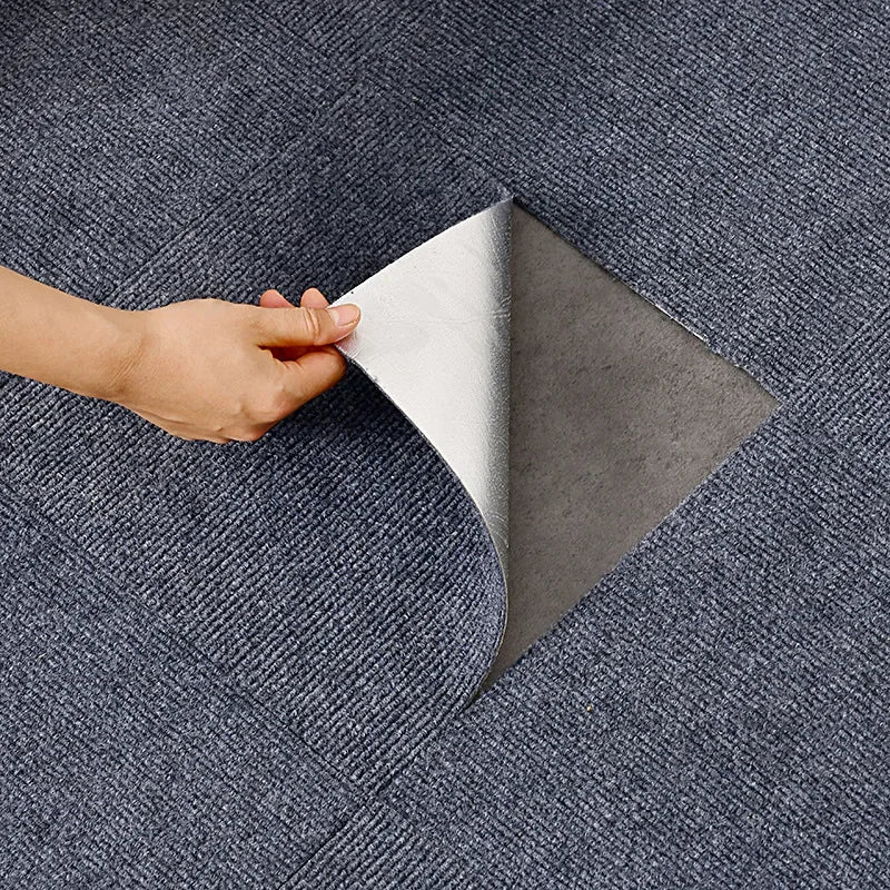 Self Adhesive Carpet Floor Tiles Sticker Square Rugs Peel and Stick Mat DIY Flooring for Kitchen Dining Room Bedroom Home Decor