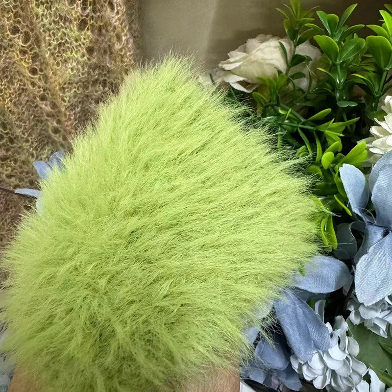 Long Hair  Fur Yarn 500g Simulation Smooth Soft Non Shedding Woolen Sweater Hat Yarn for Hand Knitting Winter Fashion