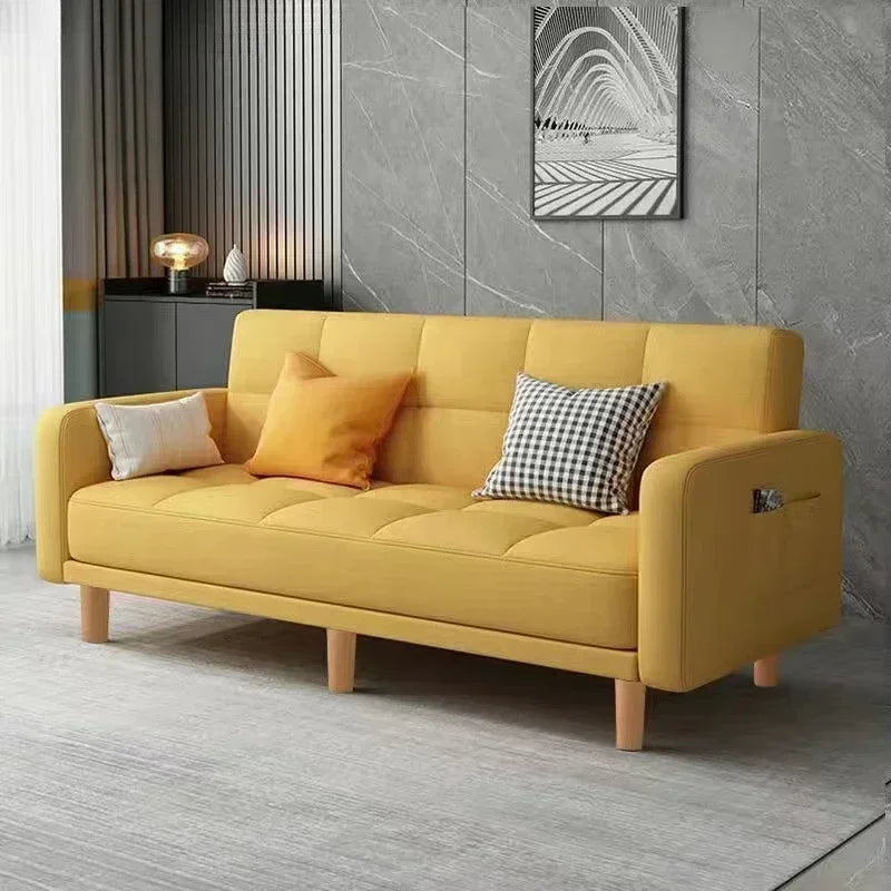 Sofa living room Small apartment rental room Folding sofa
