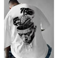 Brain and Hands Graphic Men'S Short Sleeve T-Shirt Slight
