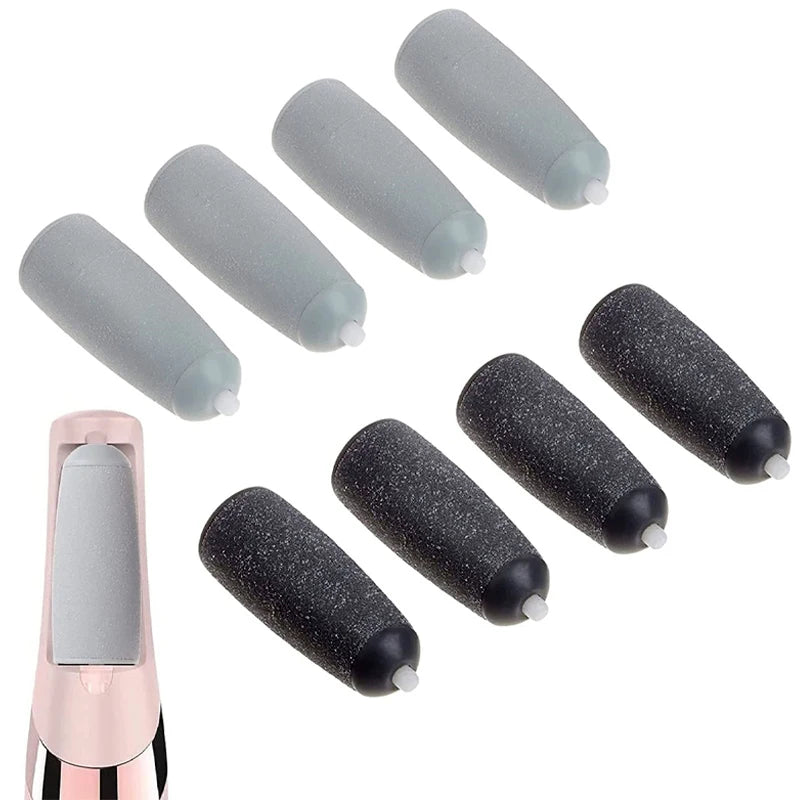 8pcs Dull Polish Foot Care Tool Heads Hard Skin Remover Refills