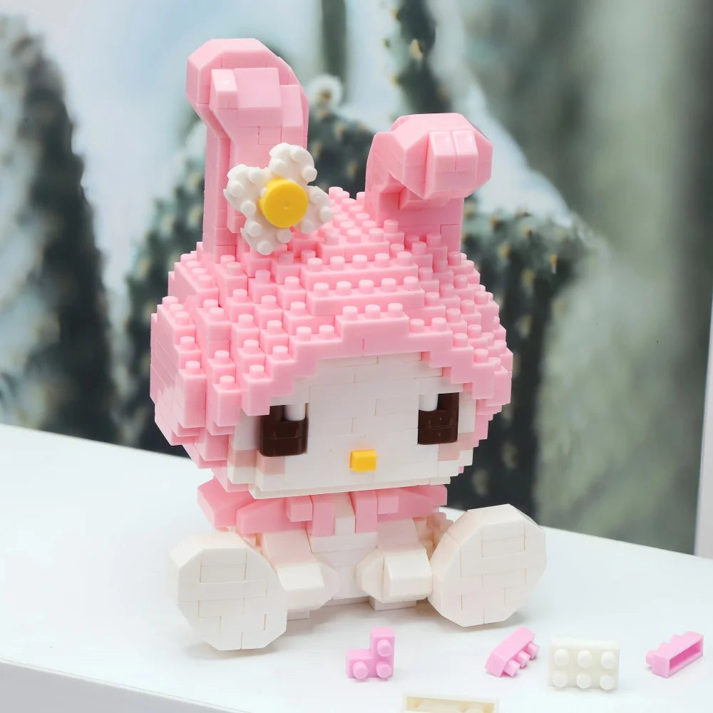 99 Style SANRIO Hello Kitty Building Blocks Cartoon Figures Kuromi