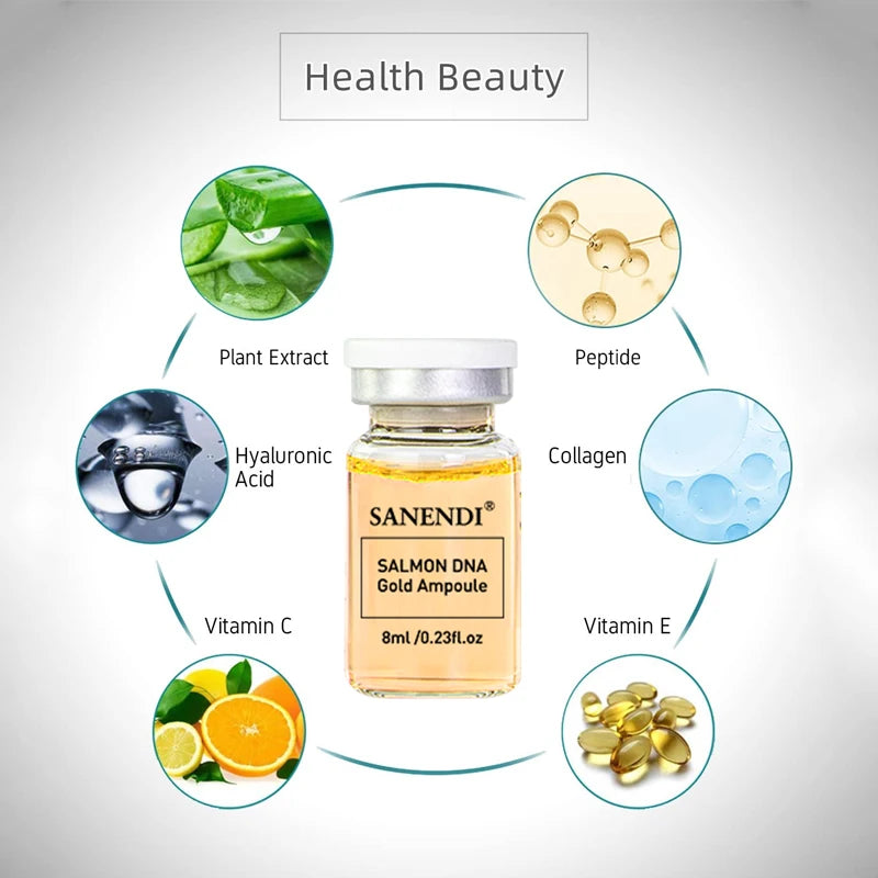 2 in 1 Salmon DNA &Jet Care VC serum firming deep skin care moisturizing whitening ampoule facial anti-aging Whitening Set