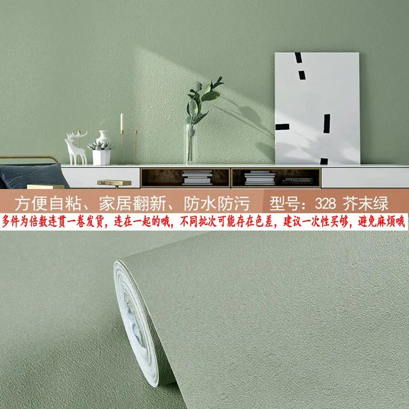 Matte PVC DIY Self Adhesive Decorable Film Vinyl Wall Stickers Kitchen Cabinets Bedroom Furniture Waterproof Oilproof Wallpapers