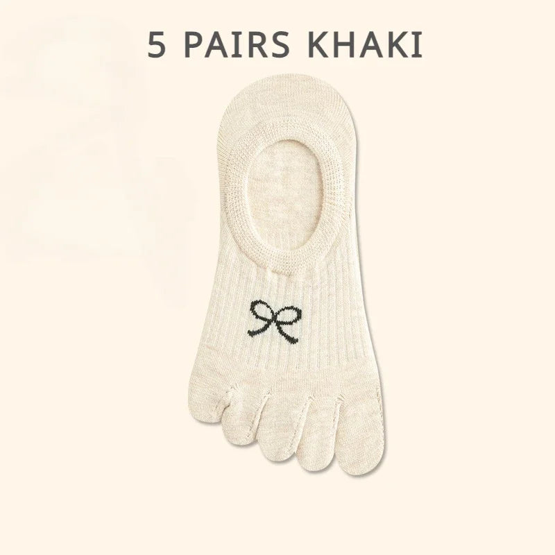 Wiggle Socks 5 Pairs Five Finger Socks - Cotton