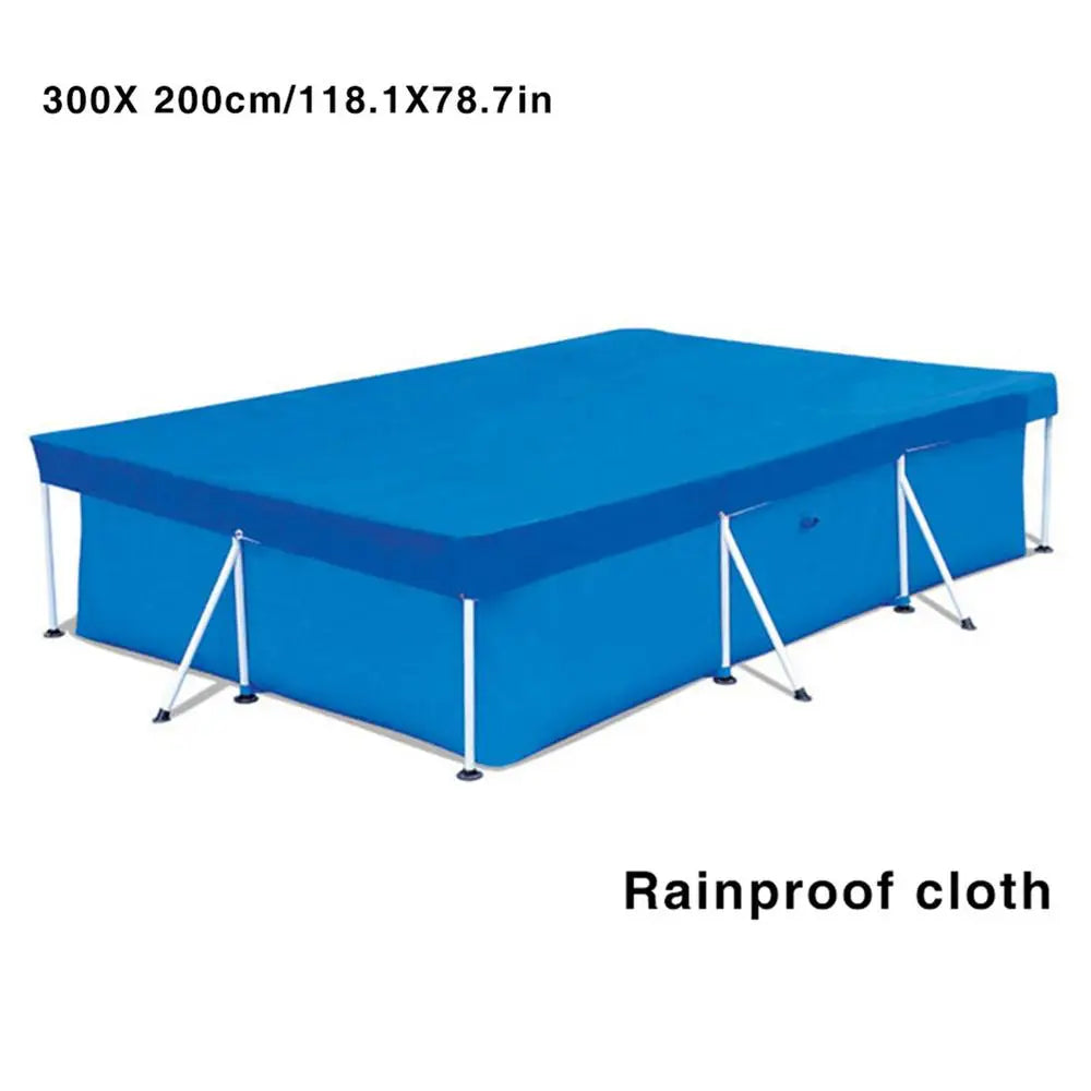 Swimming Pool Cover Rectangular Waterproof Dustproof Garden Outdoor Pool Tub Covers Bubble Film Blanket Accessories Pool Cover