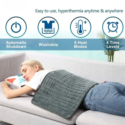 110V-240V Electric Heating Pad Blanket Timer Physiotherapy Heating Pad For Shoulder Neck Back Spine Leg Pain Relief Winter Warm