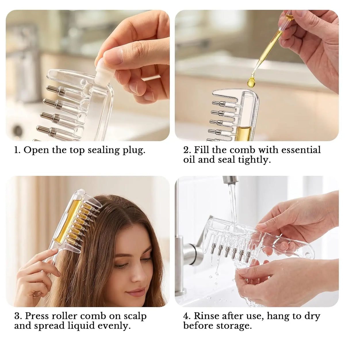 Scalp Applicator Dispensing Bottles