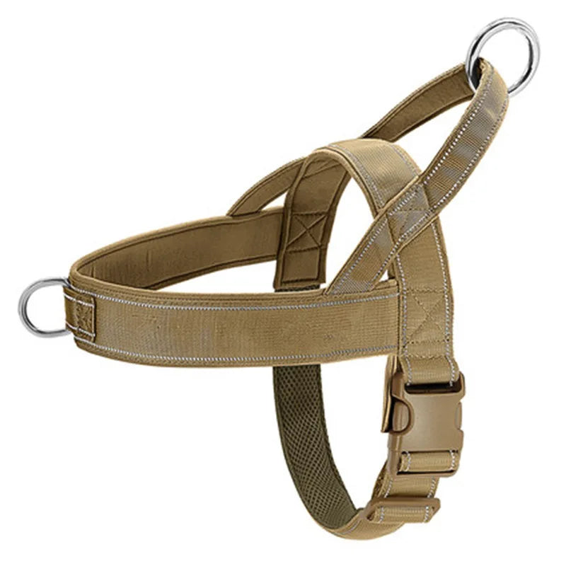 Tactical Anti-pull Dog Harness - 1000D Nylon Adjustable