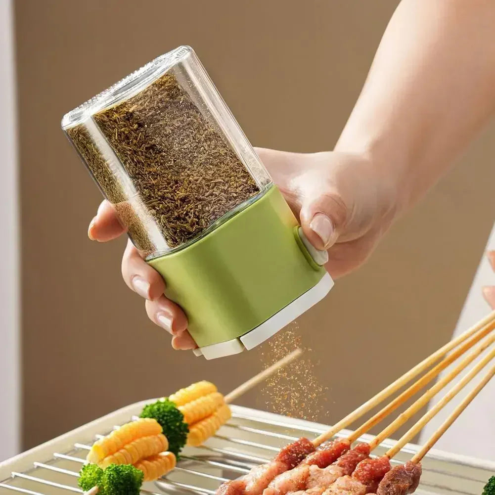 2026 New Kitchen Quantitative Salt Bottle Spice Can Pepper Chili Powder Jar Glass Seasoning Tank Sealed Moisture-proof Gadgets