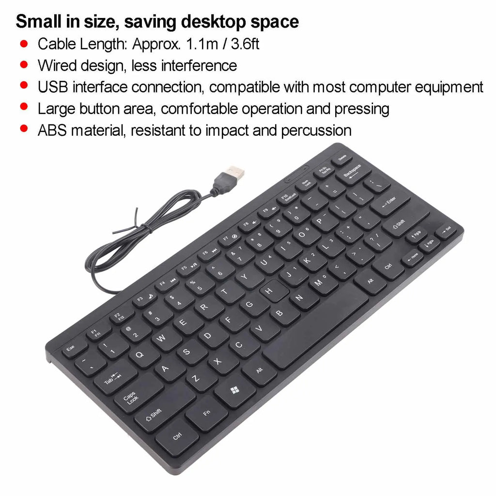 Mini Keyboard Mini Keyboard USB Wired Waterproof Multimedia Kaypad