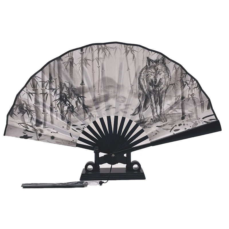 With Tassel Art Craft Style Foldable Hand Fan Portable Folding Fan Wedding Party Photo Props Guest Gifts Home Decor Craft