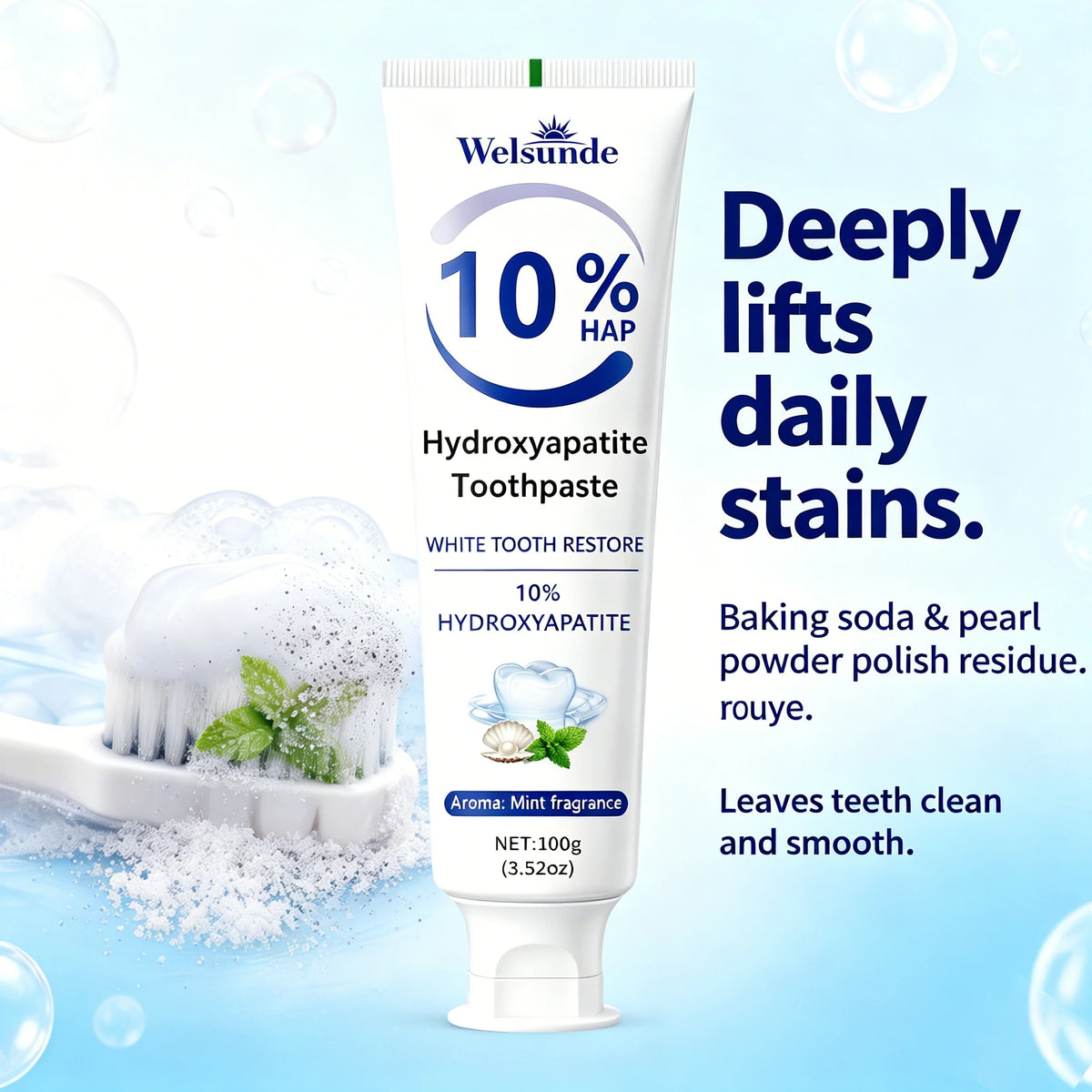 Powerful Whitening Toothpaste for Teeth &amp; Deep Cleaning